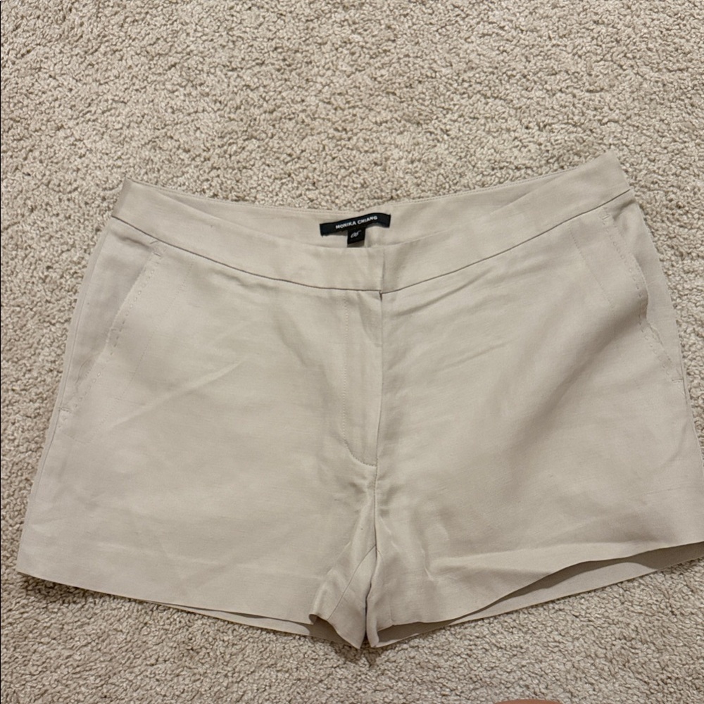 Monika Chiang Beige Women's Shorts